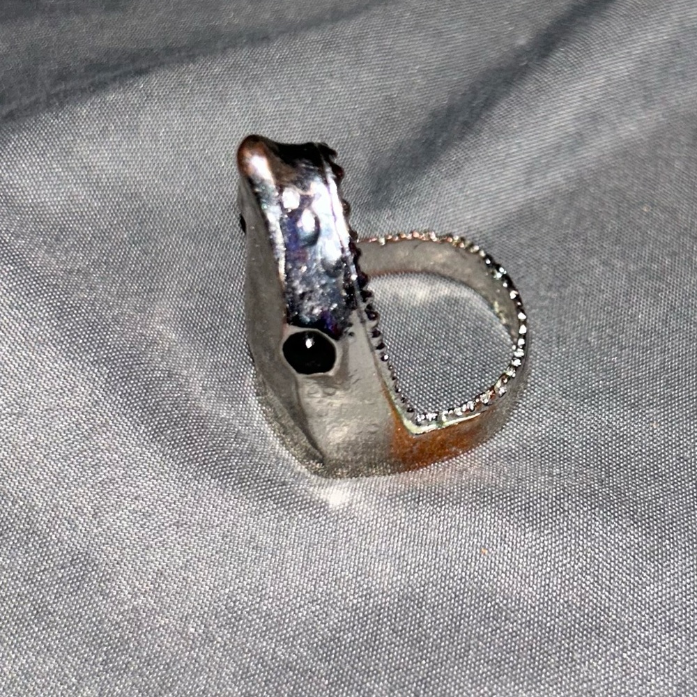 Silver Shark Ring